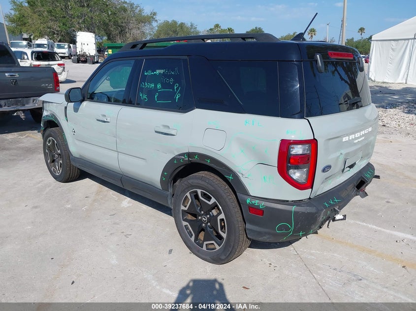 2022 Ford Bronco Sport Outer Banks VIN: 3FMCR9C65NRD12437 Lot: 39237684