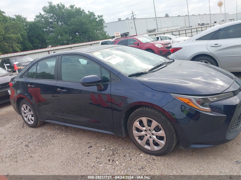 VIN 5YFEPMAE1NP310433 2022 TOYOTA COROLLA LE