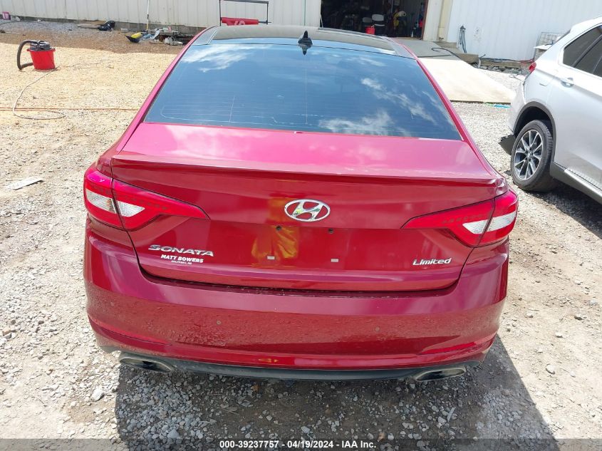 2015 Hyundai Sonata Limited VIN: 5NPE34AFXFH128393 Lot: 39237757