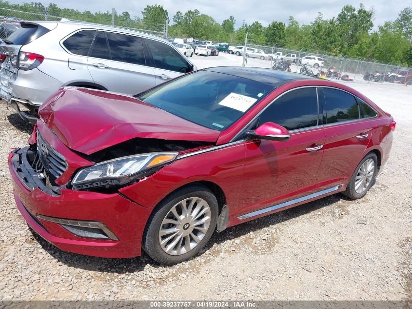 2015 Hyundai Sonata Limited VIN: 5NPE34AFXFH128393 Lot: 39237757