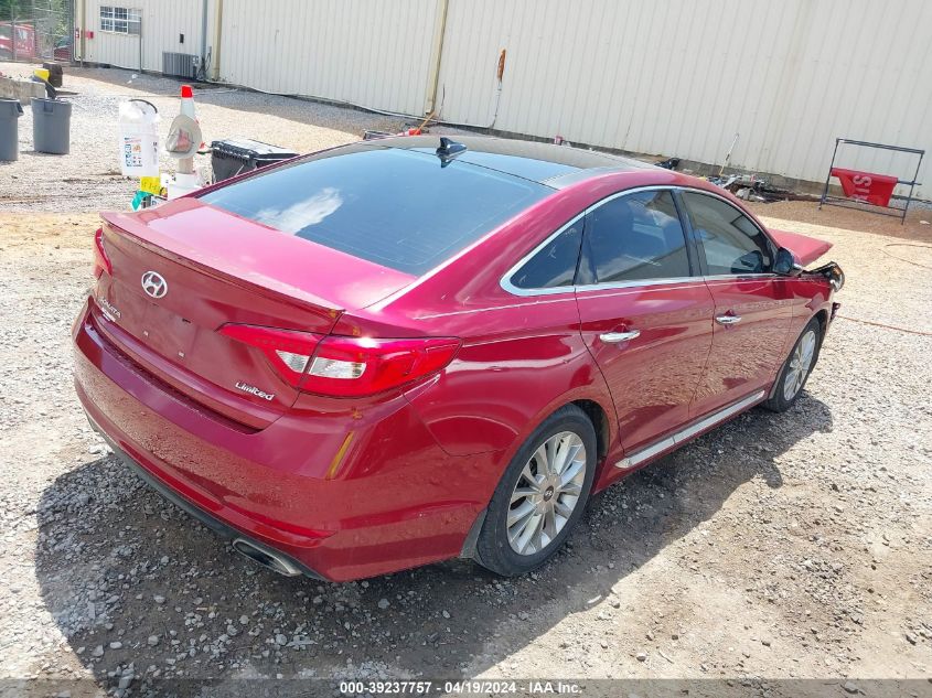 2015 Hyundai Sonata Limited VIN: 5NPE34AFXFH128393 Lot: 39237757