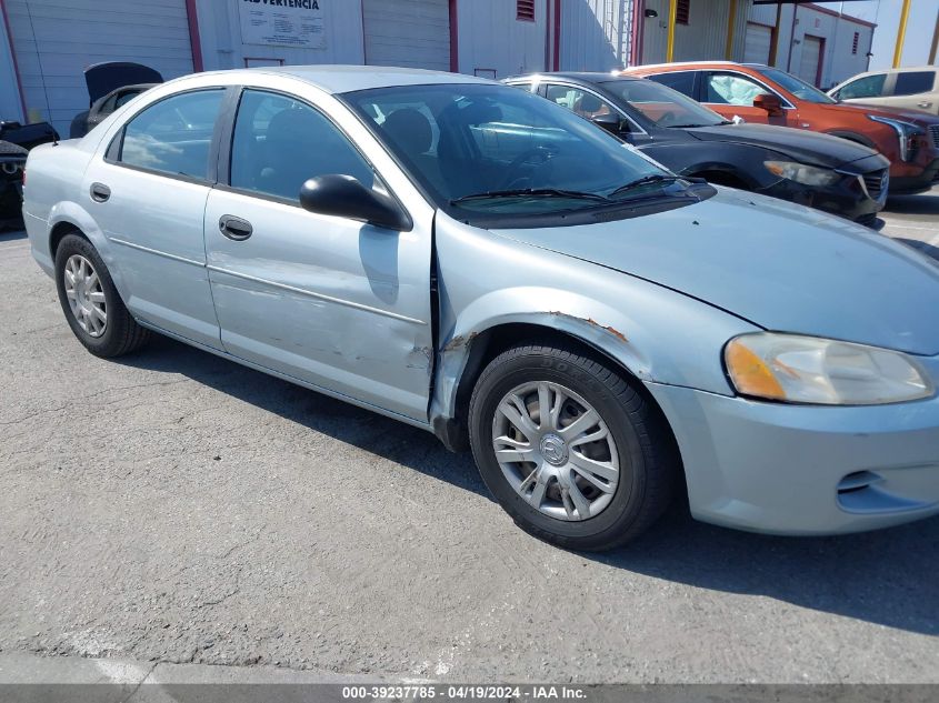 2003 Dodge Stratus Se VIN: 1B3EL36X33N589797 Lot: 39237785