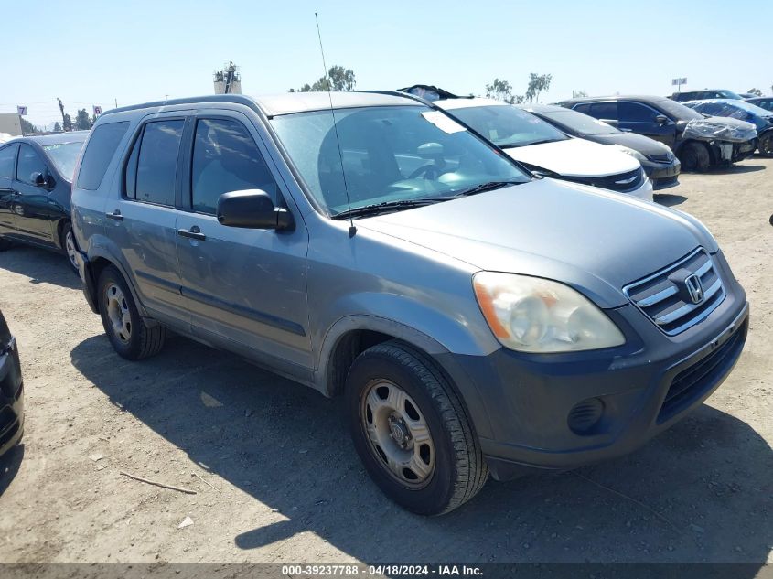 2006 Honda Cr-V Lx VIN: JHLRD68596C008493 Lot: 49105764