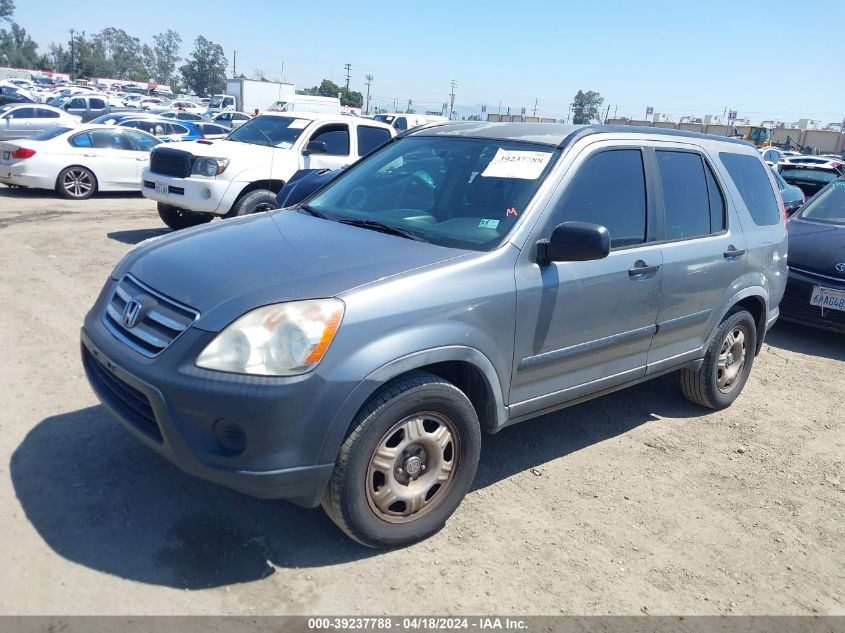 2006 Honda Cr-V Lx VIN: JHLRD68596C008493 Lot: 49105764