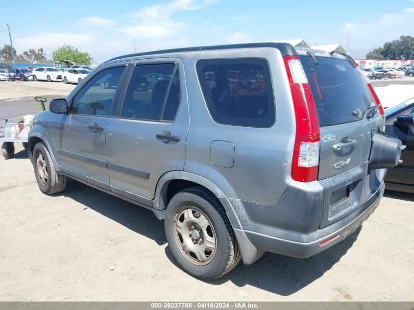 2006 Honda Cr-V Lx VIN: JHLRD68596C008493 Lot: 49105764