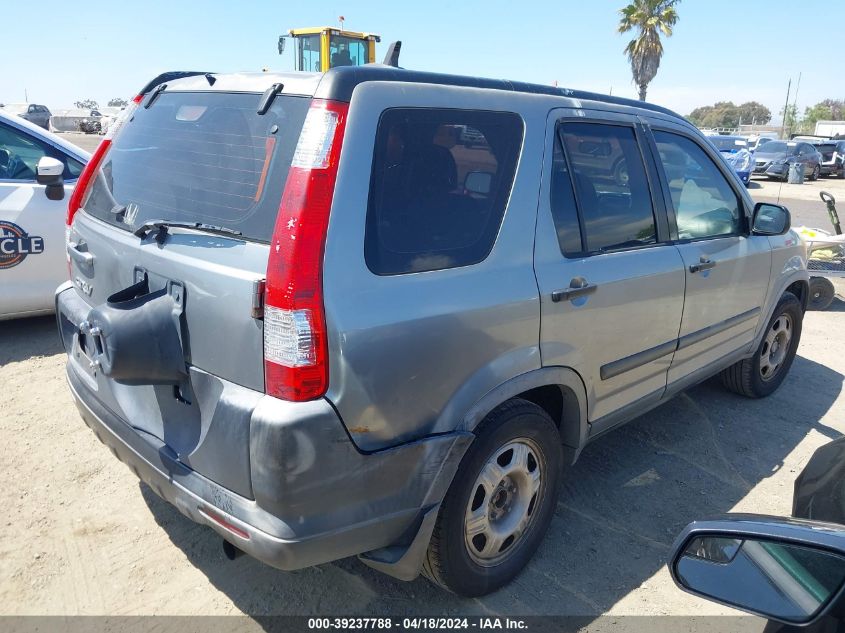 2006 Honda Cr-V Lx VIN: JHLRD68596C008493 Lot: 49105764