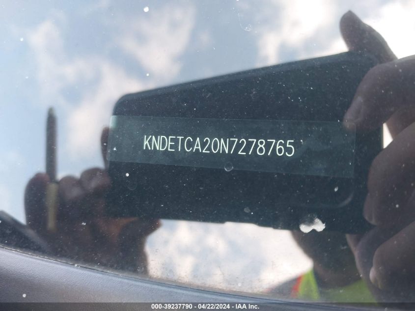 2022 Kia Seltos Sx Turbo VIN: KNDETCA20N7578765 Lot: 39237790