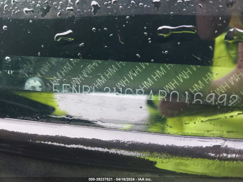 2010 Honda Odyssey Ex-L VIN: 5FNRL3H68AB016992 Lot: 39237821