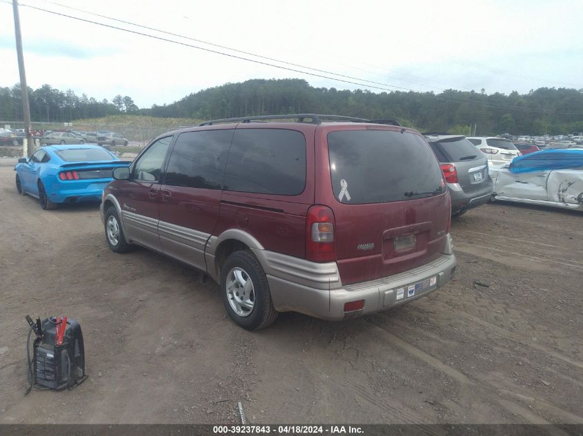 1999 Pontiac Montana VIN: 1GMDX03E5XD330199 Lot: 39237843