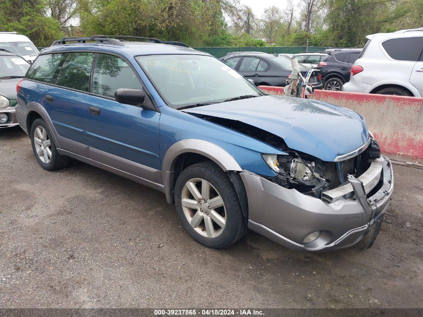 2008 Subaru Outback 2.5I/2.5I L.l. Bean Edition VIN: 4S4BP61C887312842 Lot: 39237865