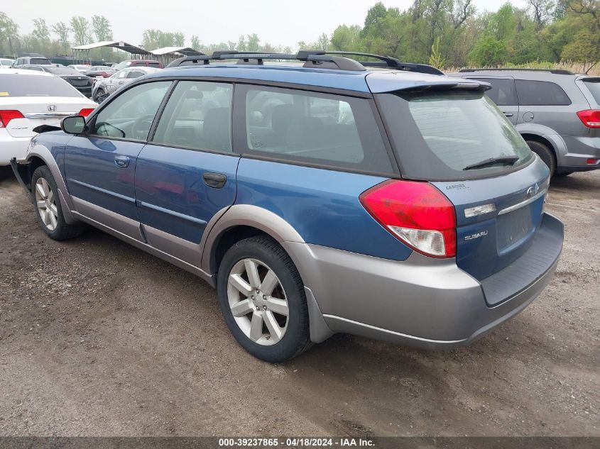 2008 Subaru Outback 2.5I/2.5I L.l. Bean Edition VIN: 4S4BP61C887312842 Lot: 39237865