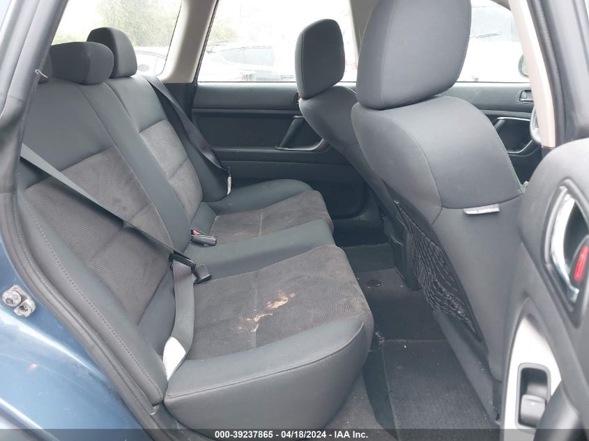 2008 Subaru Outback 2.5I/2.5I L.l. Bean Edition VIN: 4S4BP61C887312842 Lot: 39237865