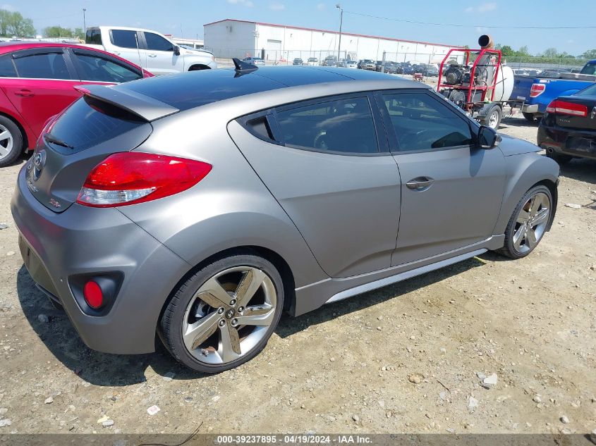 2015 Hyundai Veloster Turbo VIN: KMHTC6AE9FU237777 Lot: 39237895