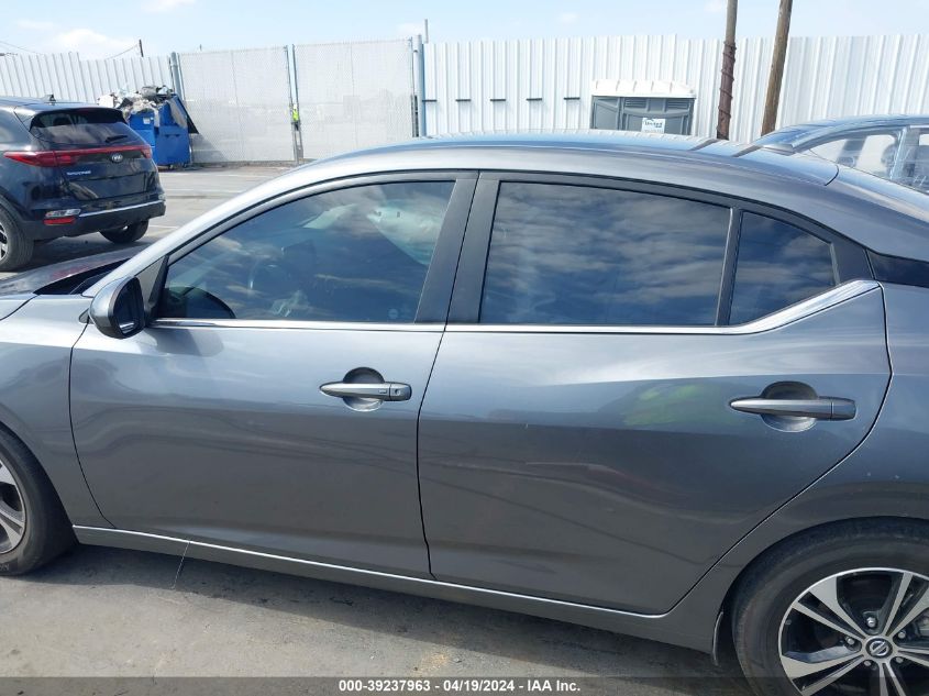 2022 Nissan Sentra Sv Xtronic Cvt VIN: 3N1AB8CVXNY263567 Lot: 39237963