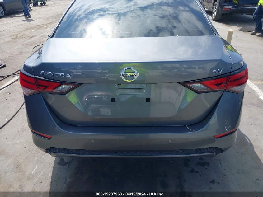 2022 Nissan Sentra Sv Xtronic Cvt VIN: 3N1AB8CVXNY263567 Lot: 39237963