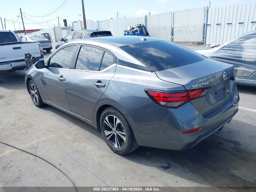 2022 Nissan Sentra Sv Xtronic Cvt VIN: 3N1AB8CVXNY263567 Lot: 39237963