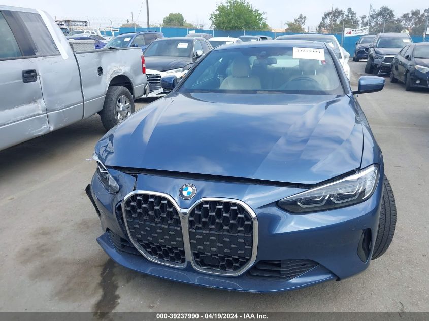 2021 BMW 430I VIN: WBA53AP01MCG33362 Lot: 39237990