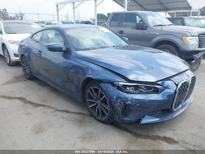 2021 BMW 430I VIN: WBA53AP01MCG33362 Lot: 39237990