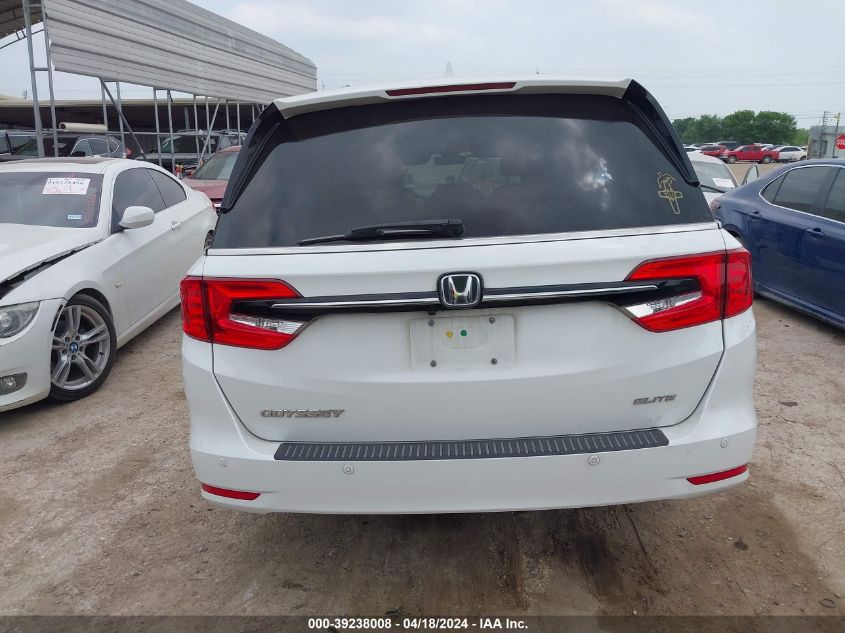 2021 Honda Odyssey Elite VIN: 5FNRL6H97MB016918 Lot: 39238008