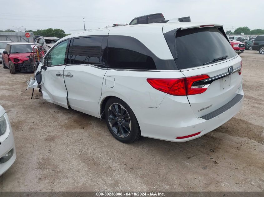 2021 Honda Odyssey Elite VIN: 5FNRL6H97MB016918 Lot: 39238008