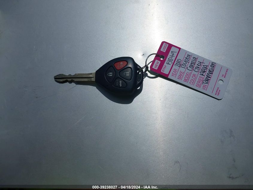 2010 Toyota Corolla S VIN: 2T1BU4EE5AC425715 Lot: 39238027