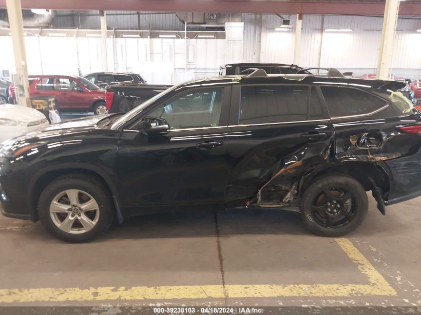 2023 Toyota Highlander Hybrid Le VIN: 5TDBBRCH0PS580494 Lot: 39238103