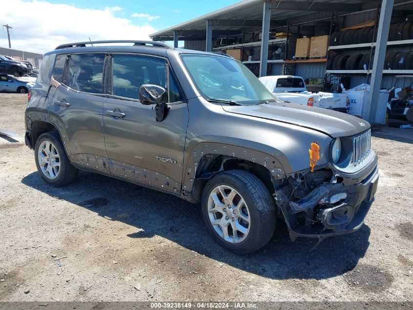 2017 Jeep Renegade Latitude 4X4 VIN: ZACCJBBBXHPE45050 Lot: 39238149