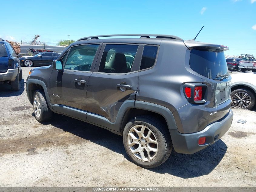 2017 Jeep Renegade Latitude 4X4 VIN: ZACCJBBBXHPE45050 Lot: 39238149