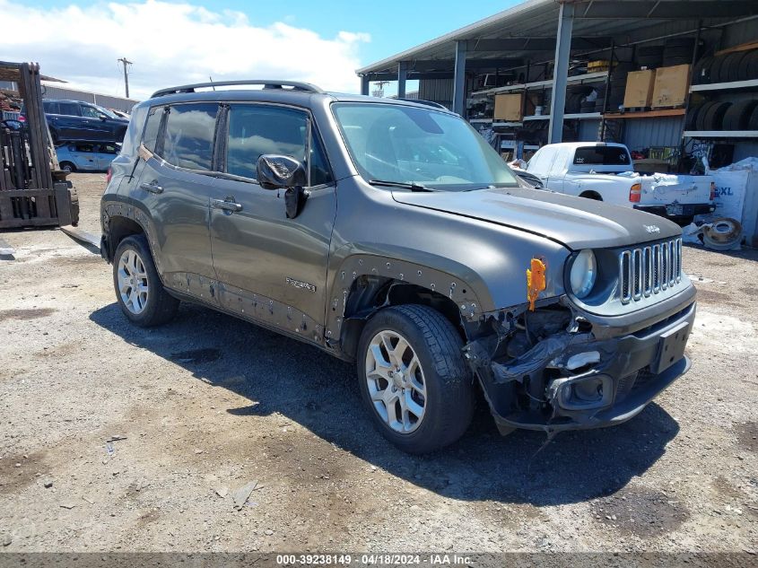 2017 Jeep Renegade Latitude 4X4 VIN: ZACCJBBBXHPE45050 Lot: 39238149