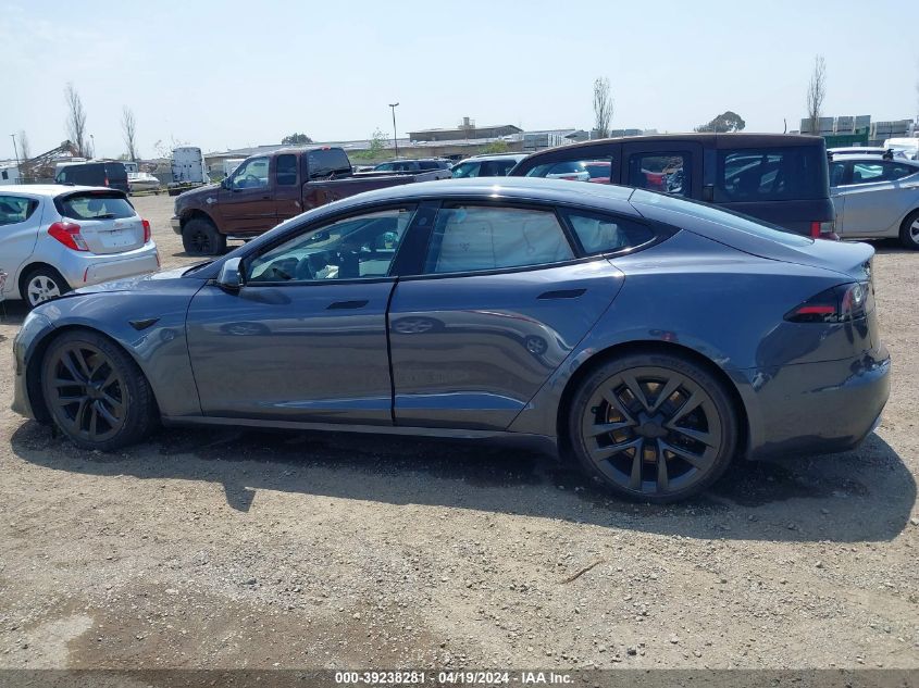 2022 Tesla Model S Dual Motor All-Wheel Drive VIN: 5YJSA1E56NF473443 Lot: 39238281