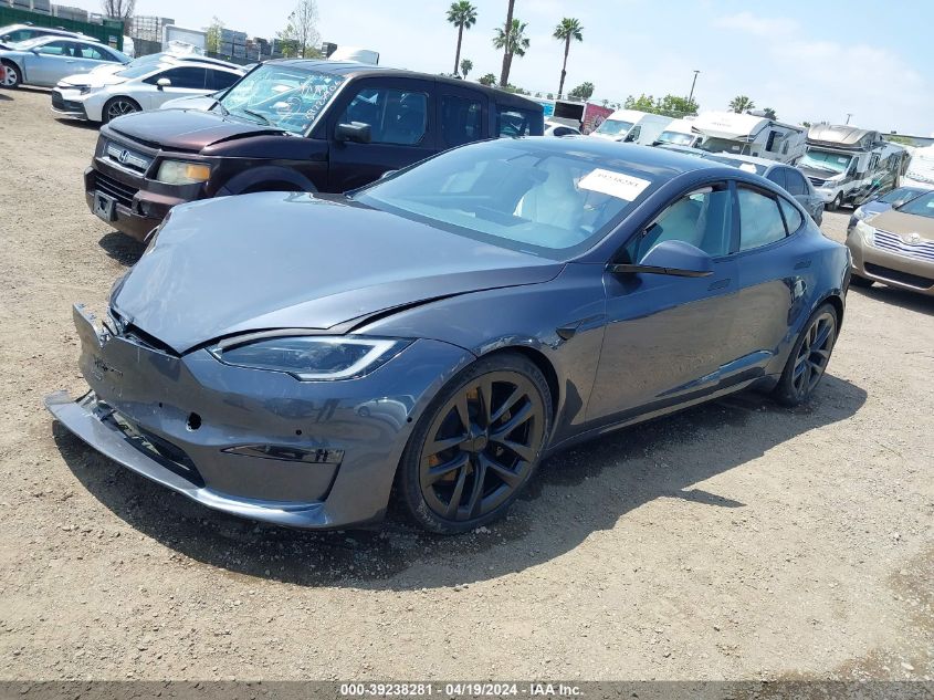 2022 Tesla Model S Dual Motor All-Wheel Drive VIN: 5YJSA1E56NF473443 Lot: 39238281