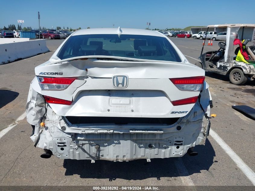 2018 Honda Accord Sport VIN: 1HGCV1F37JA188373 Lot: 39238292