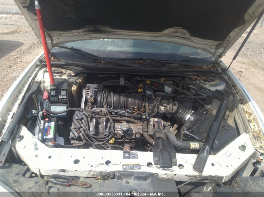 2002 Chevrolet Monte Carlo Ss VIN: 2G1WX15K829167133 Lot: 39238311