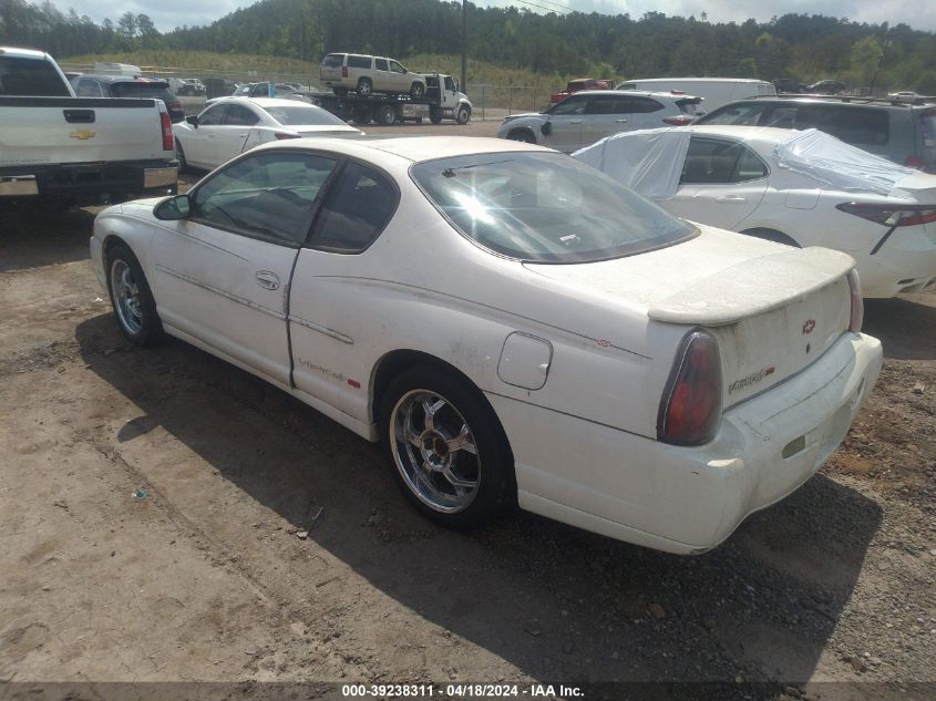 2002 Chevrolet Monte Carlo Ss VIN: 2G1WX15K829167133 Lot: 39238311