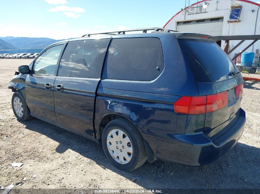 2000 Honda Odyssey Lx VIN: 2HKRL1853YH521068 Lot: 39238400