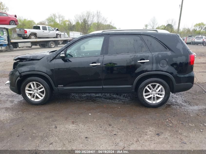 2014 Kia Sorento Lx VIN: 5XYKTDA68EG493809 Lot: 39238401