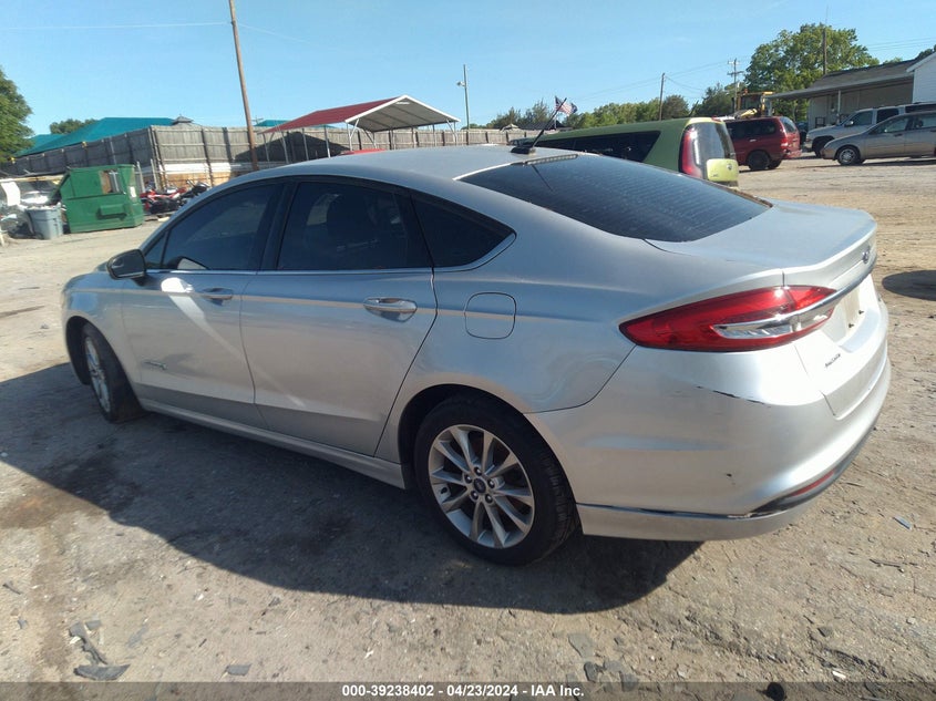 VIN 3FA6P0LU9HR385306 2017 FORD FUSION HYBRID SE