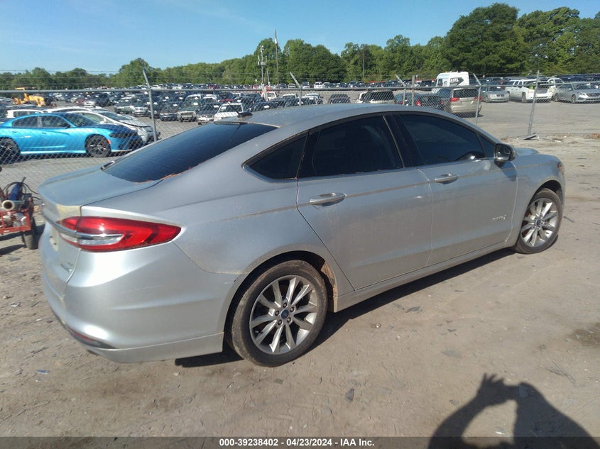 VIN 3FA6P0LU9HR385306 2017 FORD FUSION HYBRID SE