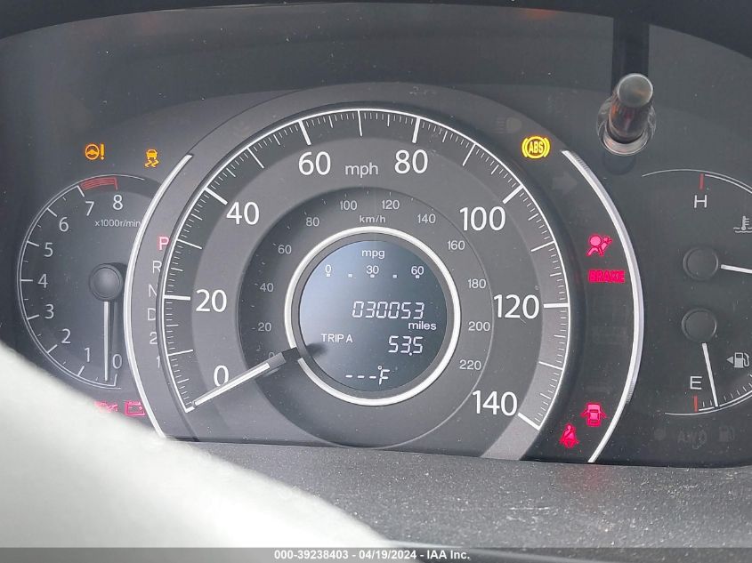 2013 Honda Cr-V Ex-L VIN: 2HKRM4H71DH646063 Lot: 39238403