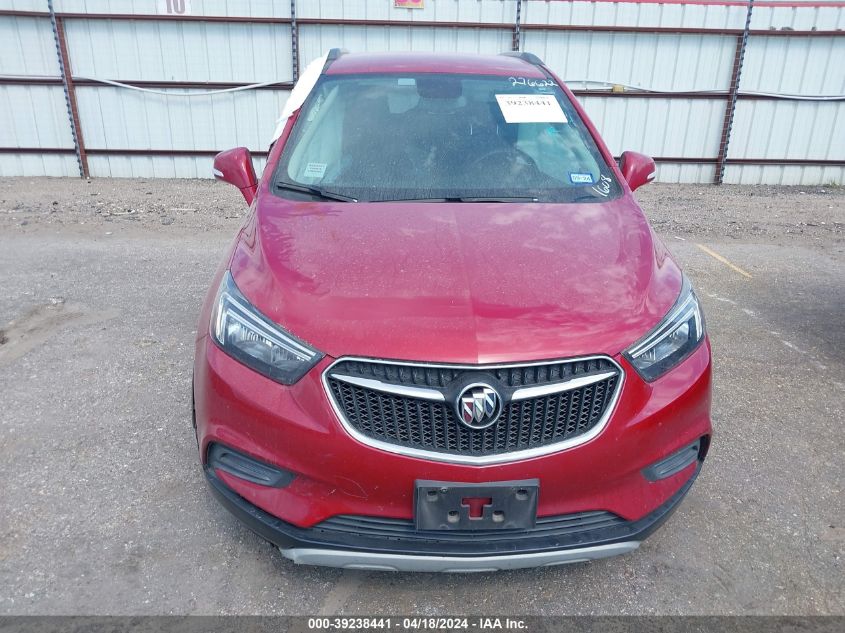 2019 Buick Encore Fwd Preferred VIN: KL4CJASB4KB701608 Lot: 39238441