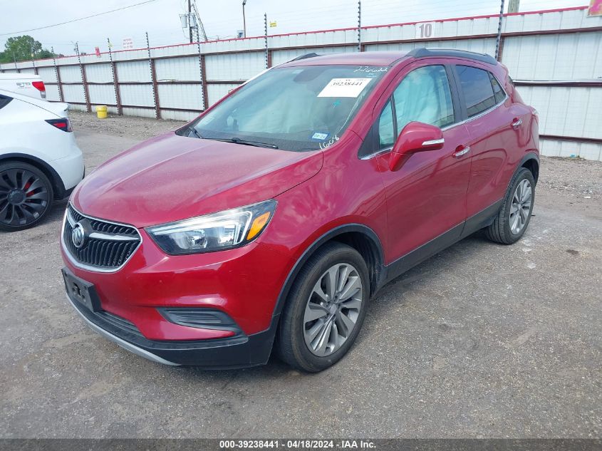 2019 Buick Encore Fwd Preferred VIN: KL4CJASB4KB701608 Lot: 39238441