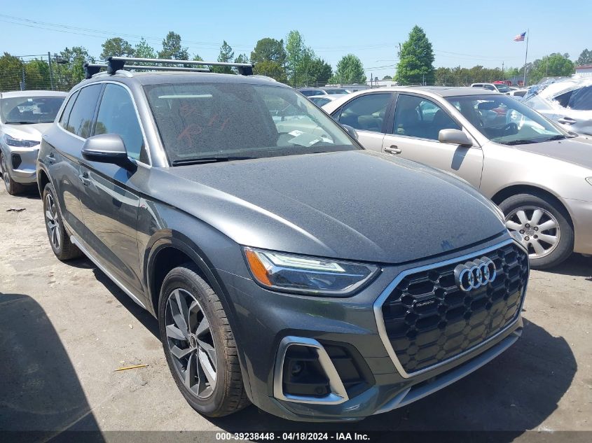 2022 Audi Q5 Premium Plus 45 Tfsi S Line Quattro S Tronic VIN: WA1EAAFY4N2124526 Lot: 39238448