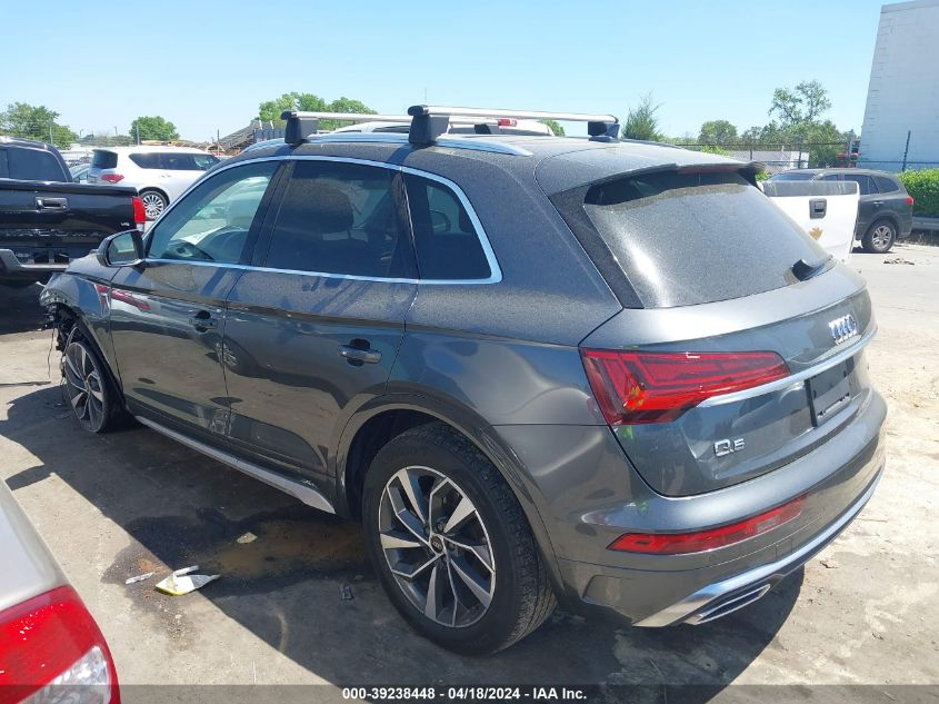 2022 Audi Q5 Premium Plus 45 Tfsi S Line Quattro S Tronic VIN: WA1EAAFY4N2124526 Lot: 39238448