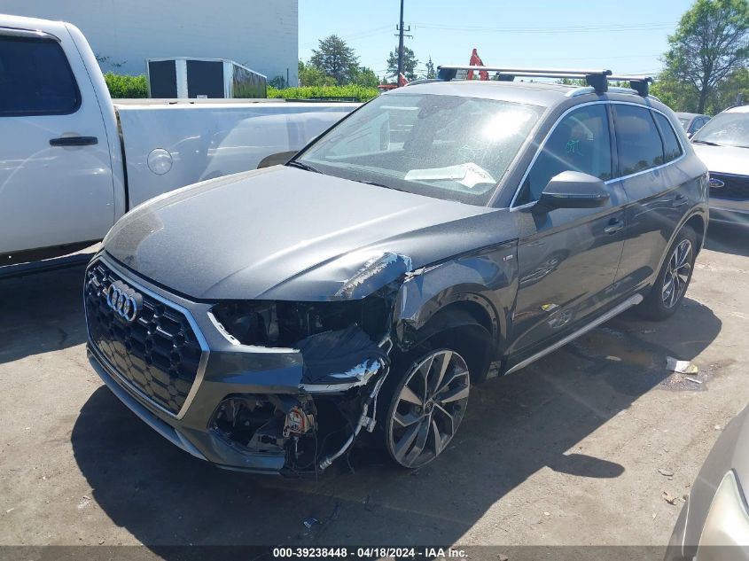 2022 Audi Q5 Premium Plus 45 Tfsi S Line Quattro S Tronic VIN: WA1EAAFY4N2124526 Lot: 39238448