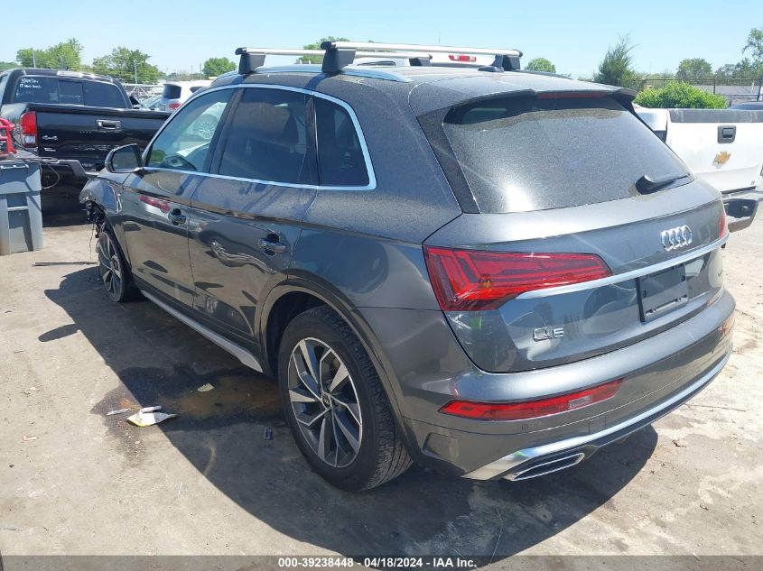 2022 Audi Q5 Premium Plus 45 Tfsi S Line Quattro S Tronic VIN: WA1EAAFY4N2124526 Lot: 39238448