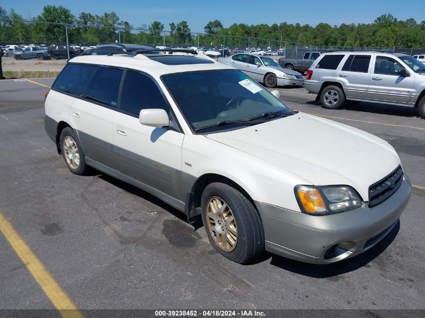 2001 Subaru Outback H6-3.0 VIN: 4S3BH896017666081 Lot: 39238452