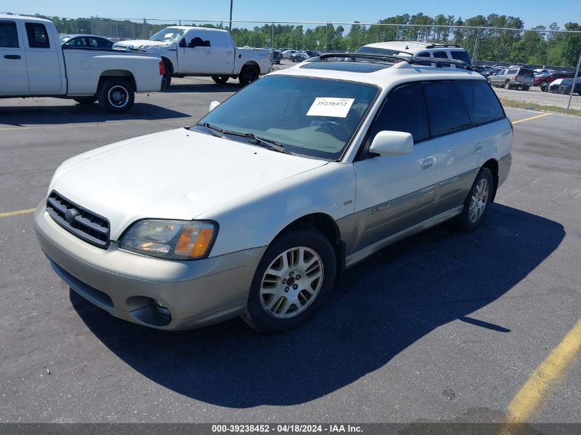 2001 Subaru Outback H6-3.0 VIN: 4S3BH896017666081 Lot: 39238452