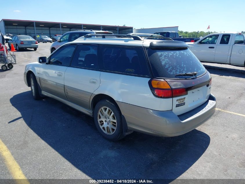 2001 Subaru Outback H6-3.0 VIN: 4S3BH896017666081 Lot: 39238452