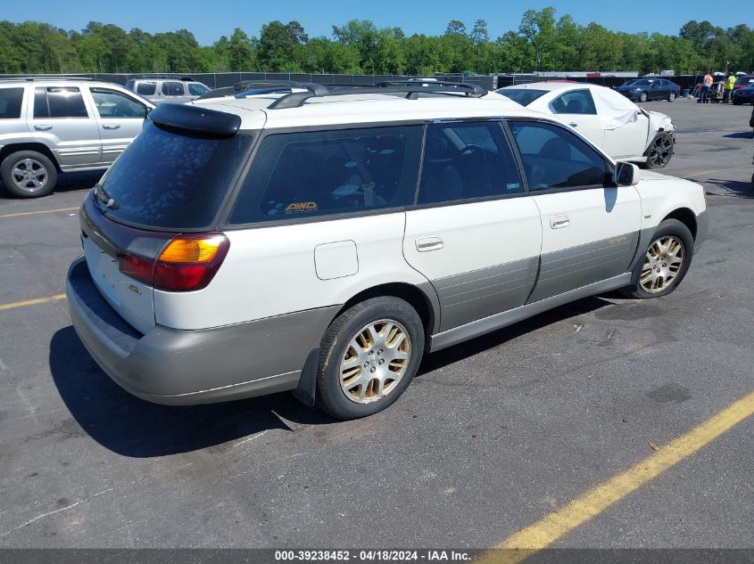 2001 Subaru Outback H6-3.0 VIN: 4S3BH896017666081 Lot: 39238452