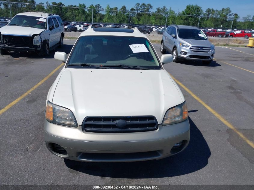 2001 Subaru Outback H6-3.0 VIN: 4S3BH896017666081 Lot: 39238452